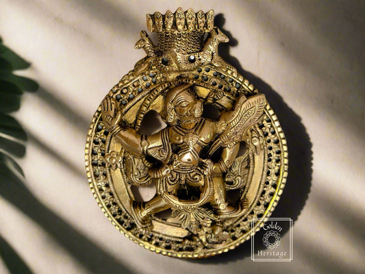 Brass Hanuman wall decoration - The Golden Heritage #