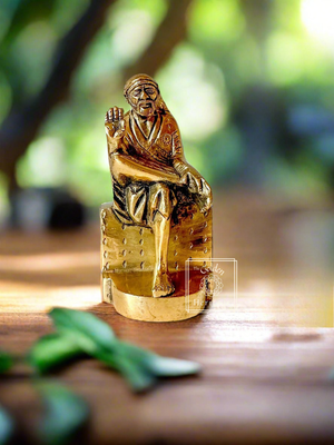 Sai Baba Statue, Saibaba sitting on Asana - The Golden Heritage #
