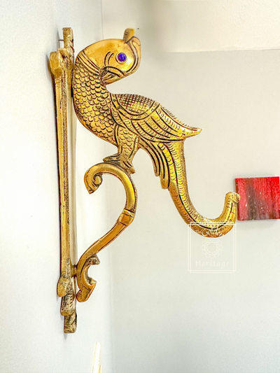 Peacock design Hook with stonework - The Golden Heritage #