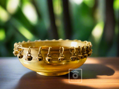 Brass Ghungroo Urli, Decorative Bowl - The Golden Heritage #
