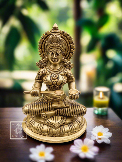 Auspicious Annapurna idol 8" - The Golden Heritage #