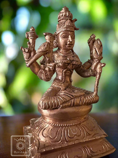 Rajarajeshwari, Lalita Tripura Sundari, Lost Wax Method Idol 5" - The Golden Heritage #
